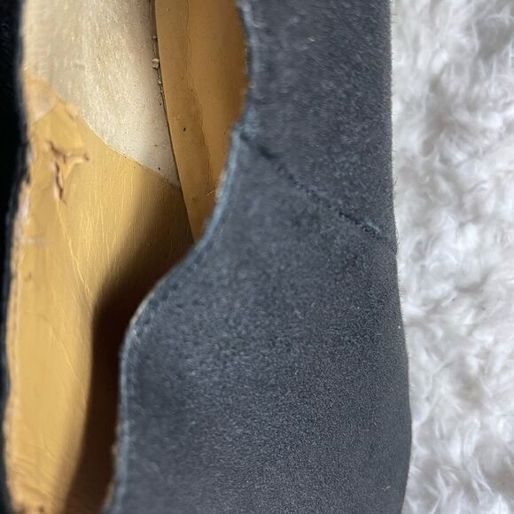 Nine West leather Calf hair black ankle platform heel boots side zipper size8M - Picture 11 of 11